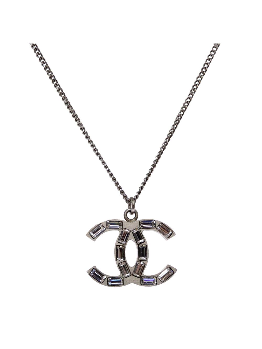 Chanel Cc Logo Pendant Necklace Metal #346804C82B